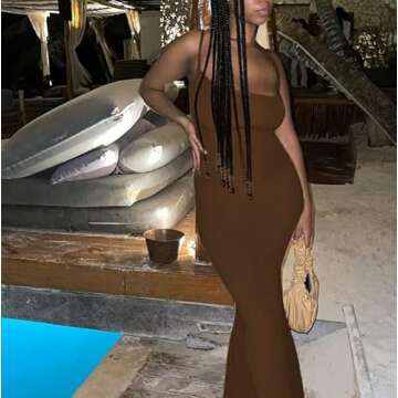 Stylish Cutout Y2K Maxi Bodycon Dress for Any Occasion