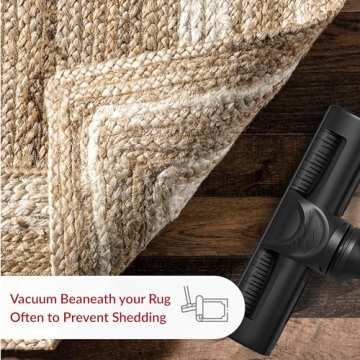 nuLOOM Rikki Coastal Braided Jute Area Rug 5x8 Off-white