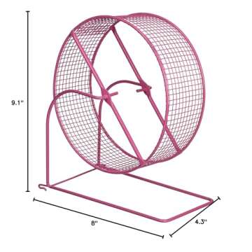 Prevue Pet Products 90013 Wire Mesh Hamster/Gerbil Wheel Toy for Small Animals, 8-Inch, Colors Vary