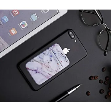 2Pack Marble Adhesive Card Holder for All Smartphones