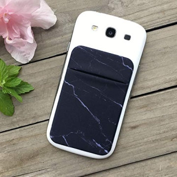 2Pack Marble Adhesive Card Holder for All Smartphones