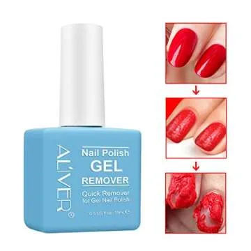Gel Nail Polish Remover, (3pcs) Professional Remove Gel Nail Polish Within 3-6 Minutes - Quick & Eas...
