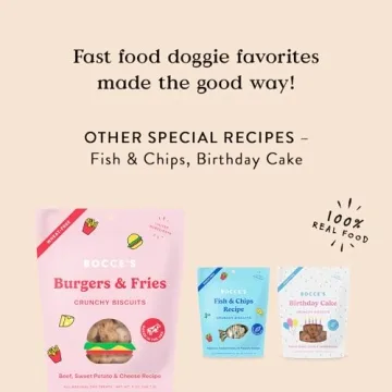 Bocce's Bakery Wheat-Free Dog Treats for Happy Dogs