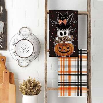 Artoid Halloween Kitchen Towels 18x26 Set of 2