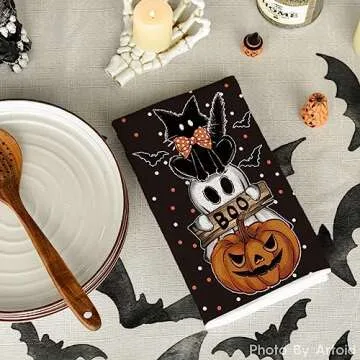 Artoid Halloween Kitchen Towels 18x26 Set of 2