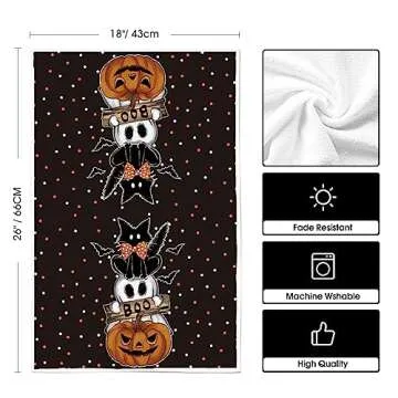 Artoid Halloween Kitchen Towels 18x26 Set of 2