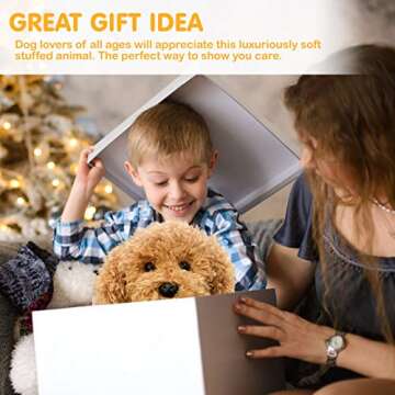 Luxurious Plush Dog Toy for Kids and Adults - 13 Inches