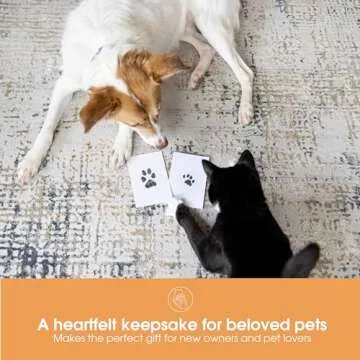 Pearhead Paw Print Clean-Touch Ink Pad, Mess Free Inkless Pet Impression Kit, Safe for Cats and Dogs, Pawprint Keepsake, Pack of 2