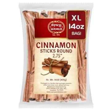 Spicy World Cinnamon Sticks 14 Oz Bag - Versatile & Aromatic Baking Essential