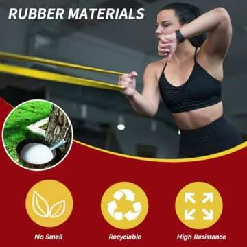 WHATAFIT Resistance Bands for Strength & Fitness Training