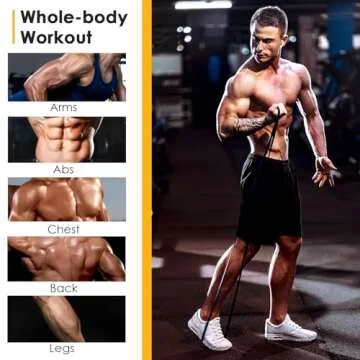 WHATAFIT Resistance Bands for Strength & Fitness Training