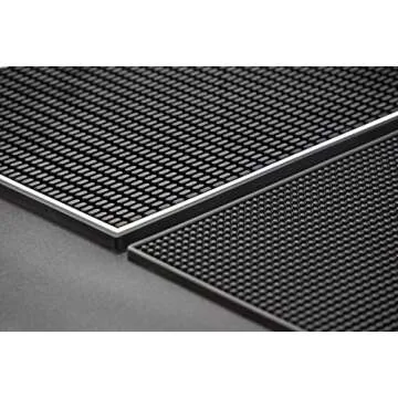 Highball & Chaser 2 Pack Bar Mat, Dish Drying mat, 18 in x 12in Thick Durable and Stylish Service Coffee Bar Mat/espresso mat for Spills, Bars, Restaurants, Coffee Counter Mat