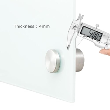 Durable Glass Magnetic Dry Erase Board - 3'x2' Frameless