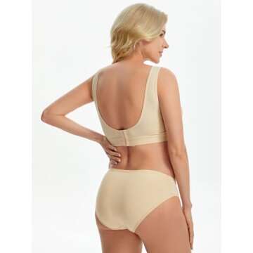 Angelhood 6 Pack Womens Cotton Maternity Underwear,Healthy Maternity Pregnancy Panties Postpartum Mother Under Bump Underwear Small