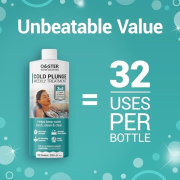 Bio Ouster 3in1 Weekly Cold Plunge Water Treatment - Cold Plunge Cleaner, Clarifier, Softener - Water Stabilizer for Cold Plunge, Ice Bath Cleaner, Cold Plunge Accessories, Ice Bath Accessories (32oz)
