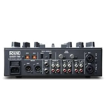 RANE DJ SEVENTY-TWO – Two-Channel Mixer with Solid Steel Construction, MAG Three Contactless Faders, 4.3-Inch Touchscreen, Dual Flex FX Engines and Dual USB Connections for Seamless Handoffs