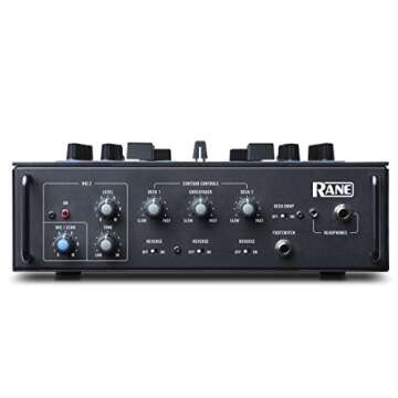 RANE DJ SEVENTY-TWO – Two-Channel Mixer with Solid Steel Construction, MAG Three Contactless Faders, 4.3-Inch Touchscreen, Dual Flex FX Engines and Dual USB Connections for Seamless Handoffs