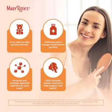 Hair Growth Gummies with Biotin 10000mcg & Lustriva®