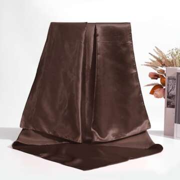 AWAYTR 35" Large Satin Head Scarf for Stylish Women