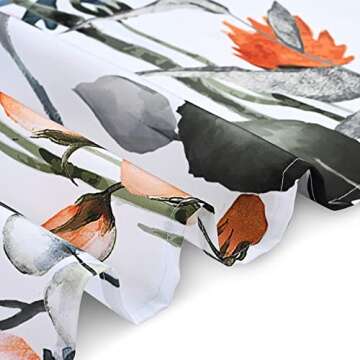 LIVILAN Floral Shower Curtains for Stylish Bathrooms
