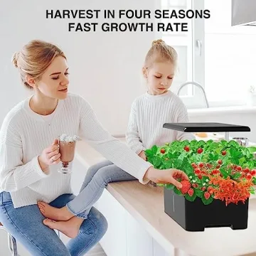 MUFGA 18-Pod Hydroponic Indoor Gardening System with LED Light