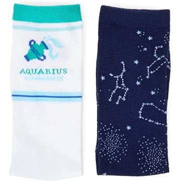 Zodaca Aquarius Socks - Unisex Zodiac Socks for Gifts