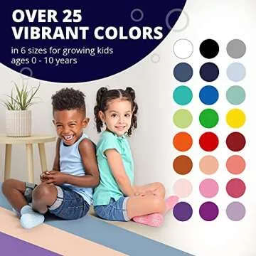 LA ACTIVE Kids Anti-Slip Grip Ankle Socks for Boys Girls
