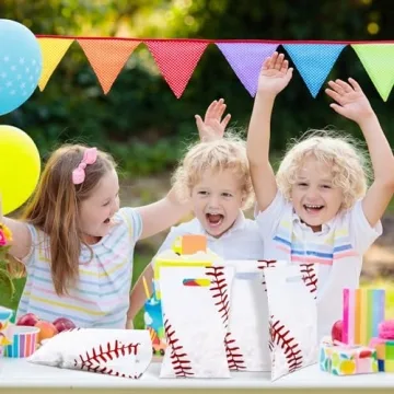 Yeaqee 50 Baseball Gift Bags - Perfect for Parties