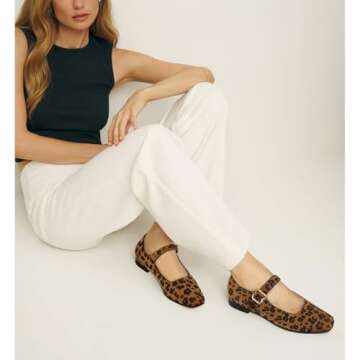 Stylish DOEYG Leopard Ballet Flats for Women