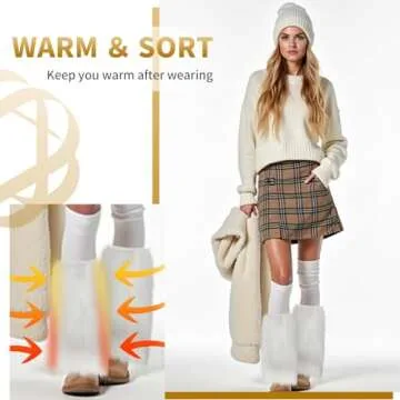 Barelove Leg Warmers for Women – Cozy Faux Fur with Versatile Style