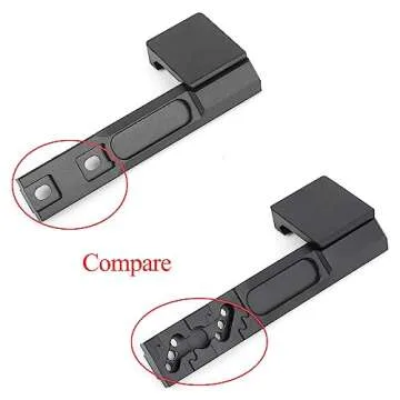 NOBUHIRO Extension Metal Offset Light Mount, M300 M600 Series Tactical Flashlight Weapon Light Mount, Fit for 20mm Picatinny Rail or Fast Helmet Fixture
