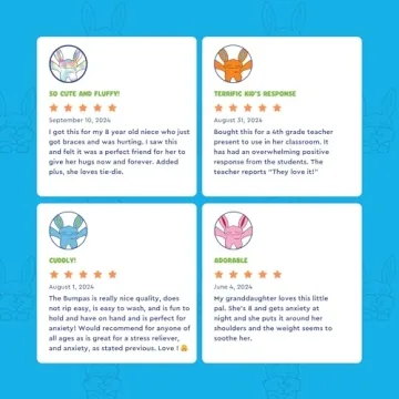 Bumpas Weighted Stuffed Animals - Adorable Huggable Comfort