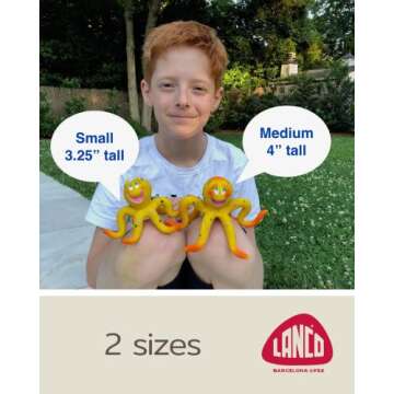 Natural Rubber Dog Toy | Safe & Soft Squeaky Octopus for Puppies