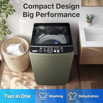 Anypro Portable Washing Machine with 10 Wash Programs - Ideal for Small Spaces