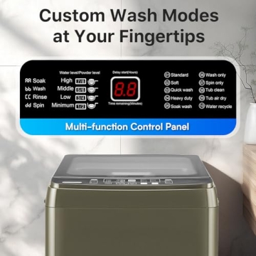 Anypro Portable Washer 17.8 lbs Full Automatic for Small Spaces