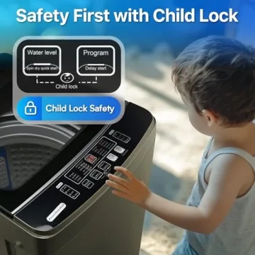 Anypro Portable Washer 17.8 lbs Full Automatic for Small Spaces