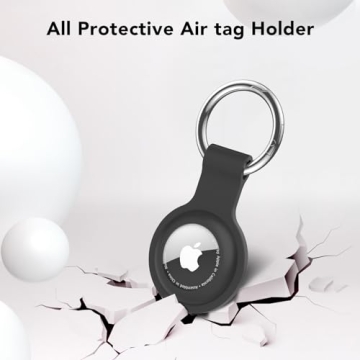 4 Pack Silicone AirTag Case Keychain Holders Colorful