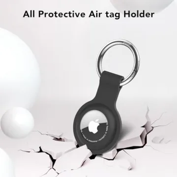 4 Pack Silicone AirTag Case Keychain Holders Colorful
