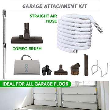 OVO Powerful Central Vacuum System, 550 Air Watts & 30ft Kit