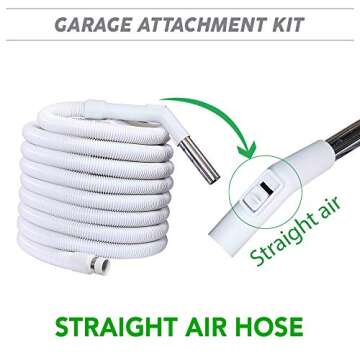 OVO Powerful Central Vacuum System, 550 Air Watts & 30ft Kit