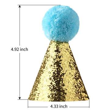 3pcs Dog Birthday Hat for Pets Party Decoration Supplies， Cat Kitten Headband Hats Charms Grooming...