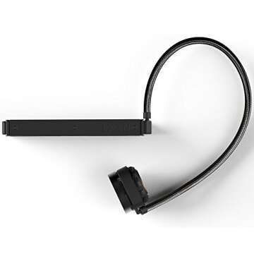 NZXT Kraken X52 240mm - RL-KRX52-02 - AIO RGB CPU Liquid Cooler - CAM-Powered - Infinity Mirror Design - Performance Engineered Pump - Reinforced Extended Tubing - Aer P120mm Radiator Fan (2 inc.)