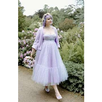 SoDigne Elegant Bow Straps Tulle Prom Dress for 2023