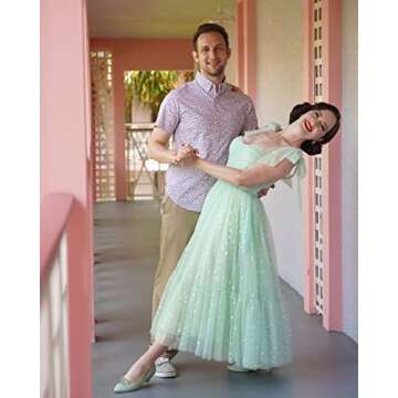 SoDigne Elegant Bow Straps Tulle Prom Dress for 2023