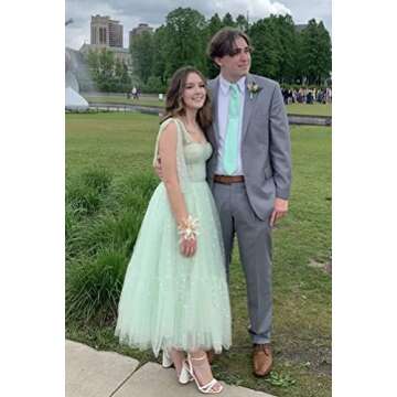 SoDigne Elegant Bow Straps Tulle Prom Dress for 2023