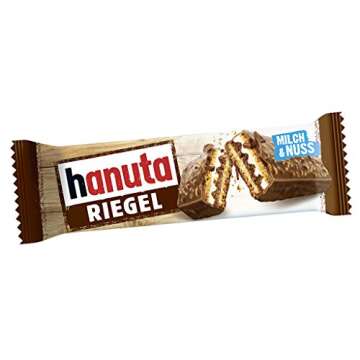 Ferrero Hanuta Riegel Bars 5 pieces 173g Crunchy Candy Wafers