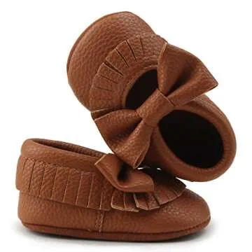 DELEBAO Infant Toddler Soft Sole Moccasins for Babies