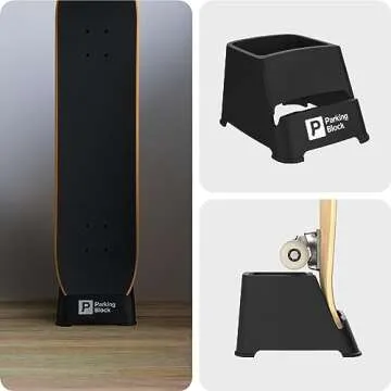 Parking Block Skateboard Holder Space-Saving Stand