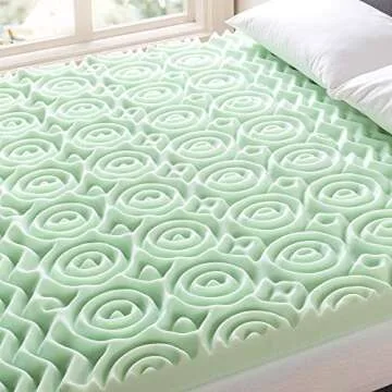 Mellow 4 Inch Green Tea Infused Mattress Topper
