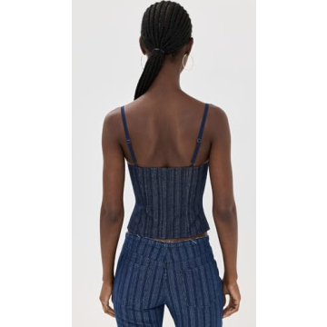 Stylish Lioness Women's Charismatic Denim Corset for Fashion Lovers